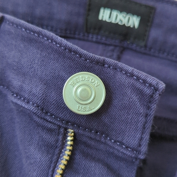 Hudson Krista Classic Mid Rise Ankle Length Super Skinny Jeans Dark Purple 26 - Picture 11 of 16